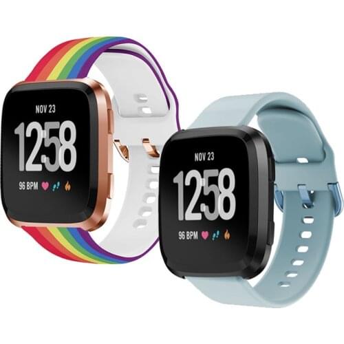 Printing Silicone Straps For Fitbit Versa 2 Smart Watch Band Replacement Wristband For Fitbit Versa/Versa Lite Bracelet Correa
