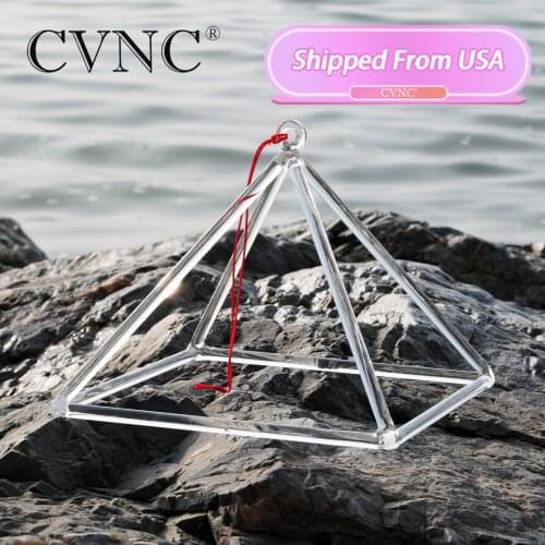 CVNC 12'' Quartz Crystal Singing Pyramid for Meditation Musical Instrument