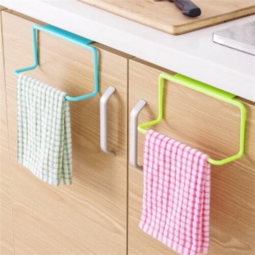 Towel Rack Plastic Rack Multifunctional Non-porous Kitchen Rack Accessories Household Storage Bathroom Wall Hanging Storage