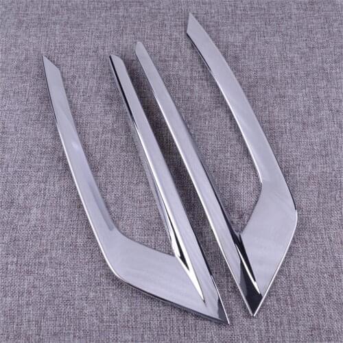 DWCX 2pcs Car Exterior Accessories Chrome Frontfog Front Fog Light Lamp Cover Trim Decoration ABS Fit For Volvo XC60 2018