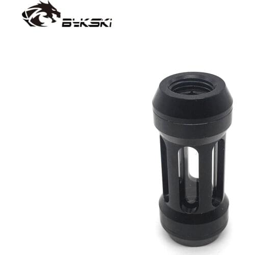 BYKSKI Water Cooler Flow Meter G1/4" Metal Flow Filter System Dedicated Dual Flowing Water Filter connector Cooler Fitting