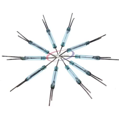 10 pcs Reed Switch 3 pin Magnetic Switch Normally Open and Normally Closed Conversion 2.5X14MM 3pin