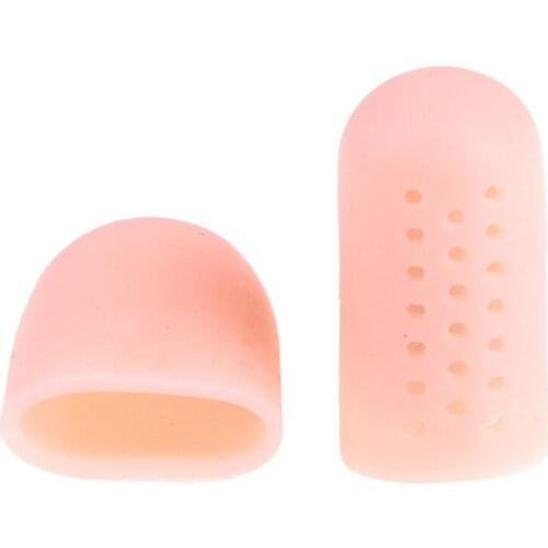 1Pair Finger Toe Sleeve Gel Toe Cap Cover Protector for Corn Blisters Massager Pain Relief Finger Gel Tube Insoles