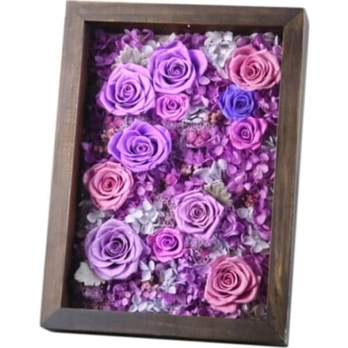 2019 Newest Customized Creative preserved rose picture photo frame