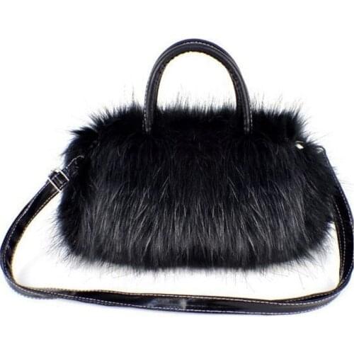 2020 Cute Imitation Rabbit Fur Handbag Fashion Ladies Bag New Style Luxury Ladies Bag Beautiful Shoulder Messenger Bag