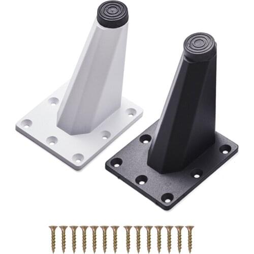 4pcs Oblique Furniture Legs Aluminum Alloy Furniture Feet Modern Practical Cupboard Sofa Office Couch Cabinet TV Stand Legs