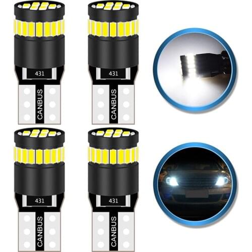 4pcs led T10 W5W Canbus Bulbs 168 194 No Error led car Parking light Interior Dome Light bulbs for car 6000K 3014SMD White 12V