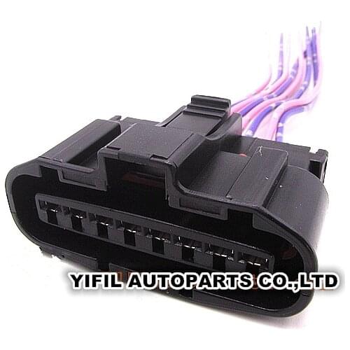 8 Pin/Way Automotive Electrical Connector Plug With Pigtail For Mitsubishi V33 V34 Lancer MAF Sensor And Ignition Distributor