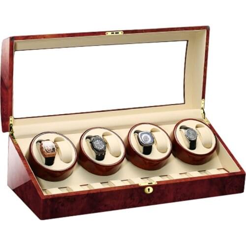 MELANCY 8+9 Automatic Watch Winder with Quiet Japanese Mabuchi Motor Adjustable Modes Watch Winder Winding Storage Box Case