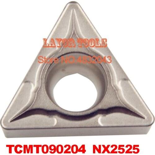 Free delivery, 10PCS TCMT090204 NX2525. cutting blade, turning tip,Suitable for STFCR STUCR Series Lathe Tool