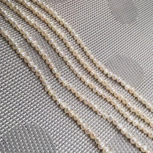 Natural Freshwater Pearl Beading Round shape Isolation Punch Loose Beads For jewelry making DIY Necklace Bracelet Accessories