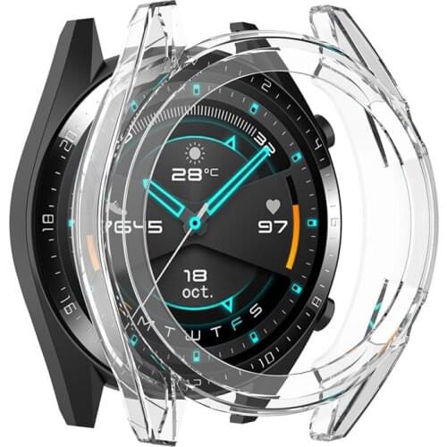 Case for Huawei Watch GT / GT 2 42mm 46mm Soft TPU Protector All-Around Protective Bumper Shell Cover