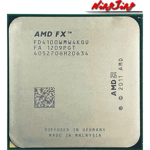 AMD FX-Series FX4100 FX-4100 FX 4100 3.6 GHz Quad-Core Quad-Thread CPU Processor FD4100WMW4KGU Socket AM3