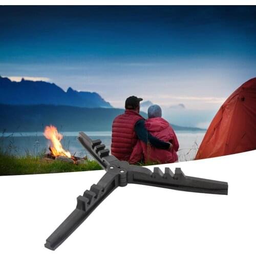 Outdoor Camping Gas Tank Stove Base Holder Cartridge Shelf Tripod Canister Tilting Bottle Stand Braket Prevention U3E8