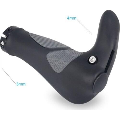 Mountain bike rubber horn handle mountain bike bicycle handlebar set vice handle bicycle riding accessories