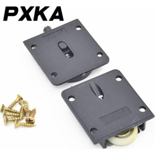 Free shipping bearing wardrobe door wheel Cabinet wheel plastic sliding door wheel Furniture door wheel High quality nylon wheel