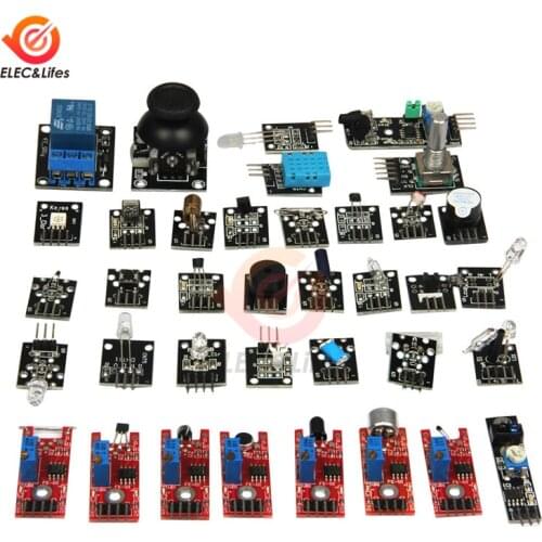37 in 1 Sensor Modules 37in1 Kit for Arduino R3 MEGA 2560 MCU Learning Sensor Module
