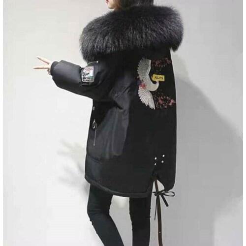 2020 Cotton Liner Warm Coat And Waterproof Jacket Women Plus Size Loose Long Coat Female Winter Big Fur Hooded Parka Mujer Coats