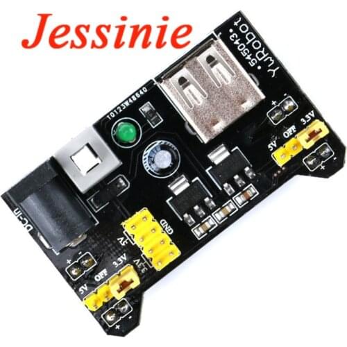 10 pcs DIY Kit Parts MB102 Solderless Breadboard Power Supply Module 3.3V/5V