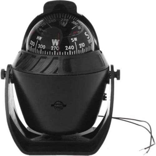 Sea Marine Electronic Digital Compass Boat Caravan Truck Black Car Compass With LED Light boat equipment