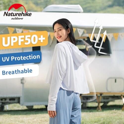 Naturehike Outdoor Summer Fashion Anti-UV Clothing With Hair Outlet Short Nylon Hoodie Wind Resistant Sunscreen Woman/Man Coat