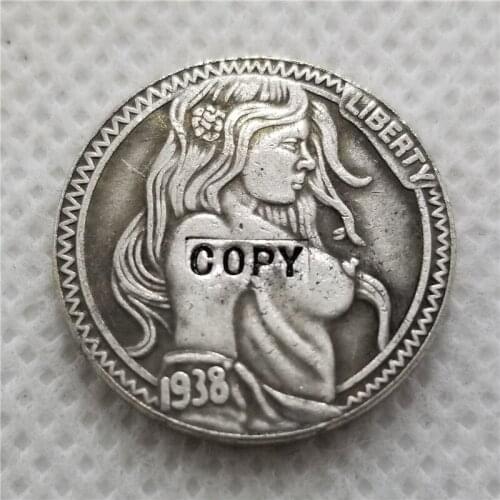 Hobo Nickel Coin_Type #46_1938-D BUFFALO NICKEL COIN COPY
