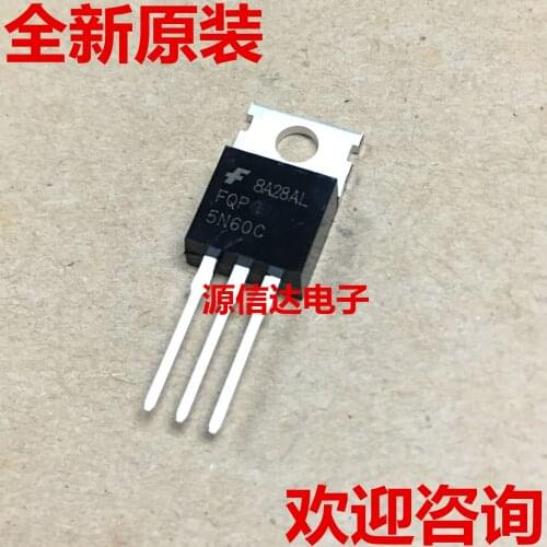 New original FQP5N60C 5N60 600V 5A N channel TO-220 field effect tube imported from stock