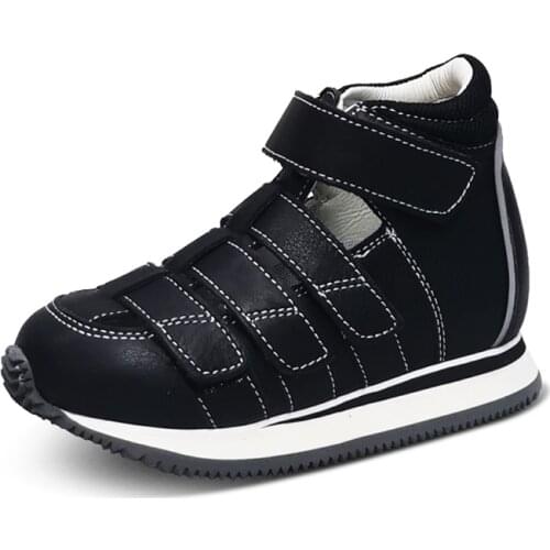 Children Kindergarten Shoes Girls Genuine Leather Orthopedic Sandals Toddler Kid Flatfeet Clubfoot Footwear With Orthotic Insole