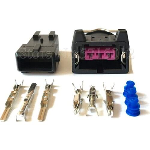 3 Hole Stepping Motor Idling Engine Socket Electrical Wire Connector EV1 For Bosch