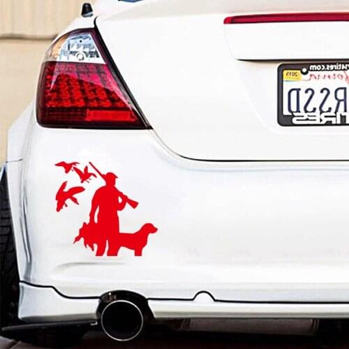 With dog hunting car stickers cross country diesel motorcycle auto parts personalized decoration refrigerator fun Decal PVC