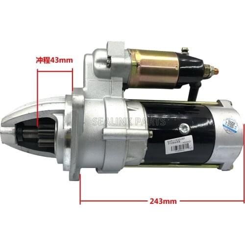 Starter for Isuzu 6BB1 6BD1 engine 1112611180 EX200-1 EX200-2 EX200-5 1-11261-1180 Chaochai 6102 6105 24V 11 TEETH
