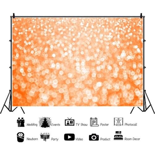 Warm Solid Color Glittering Spots Backdrops Artistic Photos Background Decorations for Portrait Photography Props