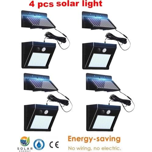 30 LED Solar Lights Outdoor PIR Motion Infrared Sensor Energy Saving Separable Waterproof Garden Lamp Yard Wall Path Lightoption