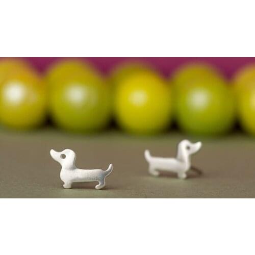 Dachshund Earrings Lovely Puppy Dog Stud Earrings for Women Party Earrings Gift