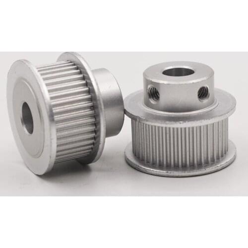 Aluminum Alloy BF Type 2GT 26 Teeth 4/5/6/6.35/8mm Inner Bore Timing Pulley 7/11mm Width 2mm Pitch Synchronous Wheel