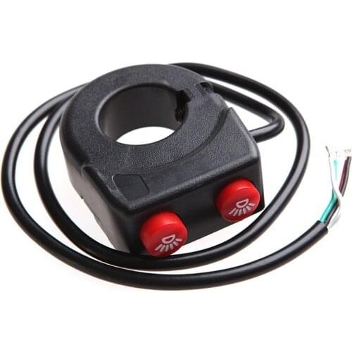 2 in 1 Motorcycle Bike Handlebar On Off Button Head Fog Light Switch New