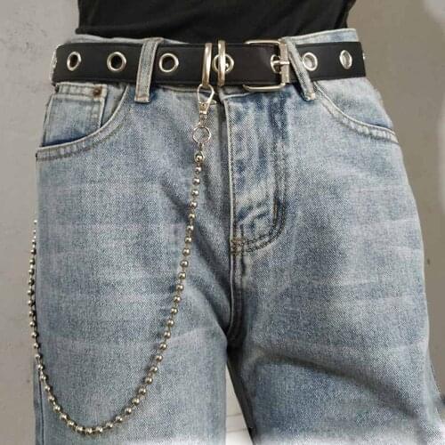 Keychain Biker Wallet Chains High Quality Men Hip-Hop Street Punk Alloy Plating Rivet Jean Pant Chains