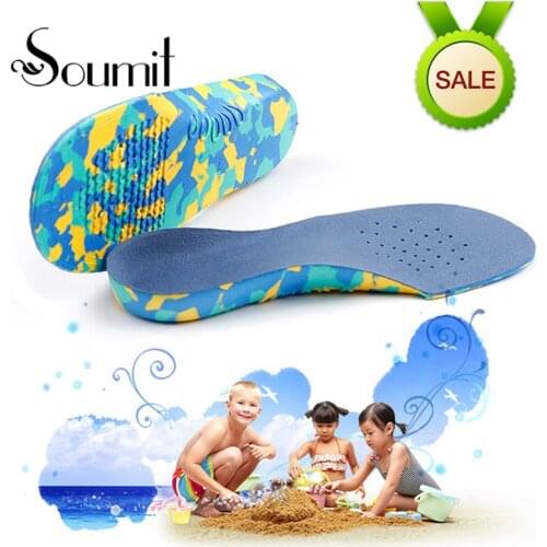 Soumit Children Kid Orthopedic Insoles EVA Flat Foot Arch Support Shoe Insole Relief Pain Orthotic Sport Shoes Palmilha Pad