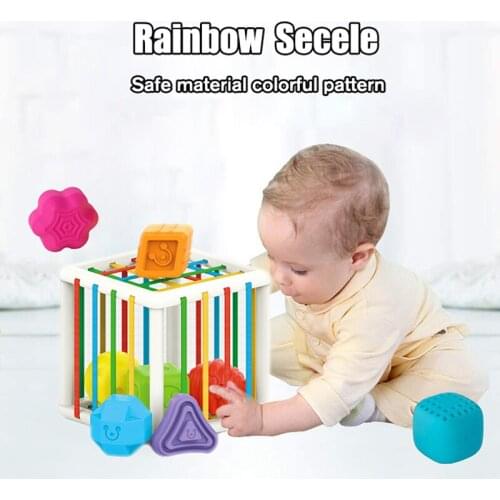 Baby Rattle Ball Toys 0-36 Months Newborn Shape Sorting Color Recognition Sensory Exploration Grasping Educational Toddler Toys