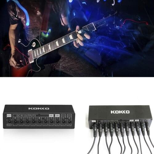 KOKKO Electric Guitar Effects Pedal Board Power Supply 10Ways Isolated Outputs DC Power Cable Guitar Part Accessories