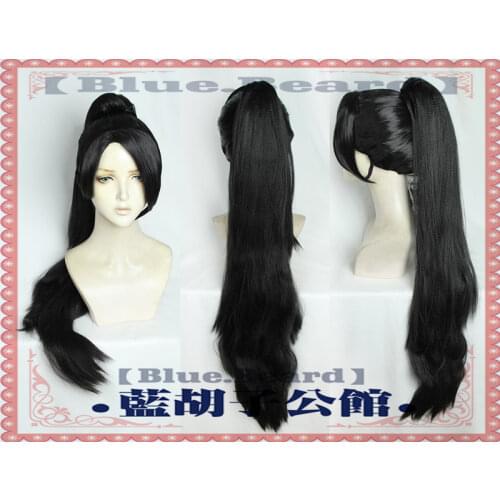 Game Valorant Sage Cosplay Black Long Ponytail Heat Resistant Synthetic Hair Hallowen Carnival Party Role Play + Free Wig Cap