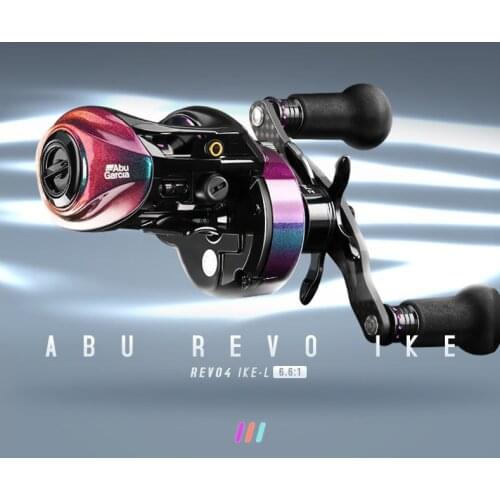USA ABU GARCIA REVO 4 IKE Low Profile Fishing reel 10+1BB 6.6:1 8.0:1 11KG Max Drag IVCB-6L Braking System Long Casting Reel