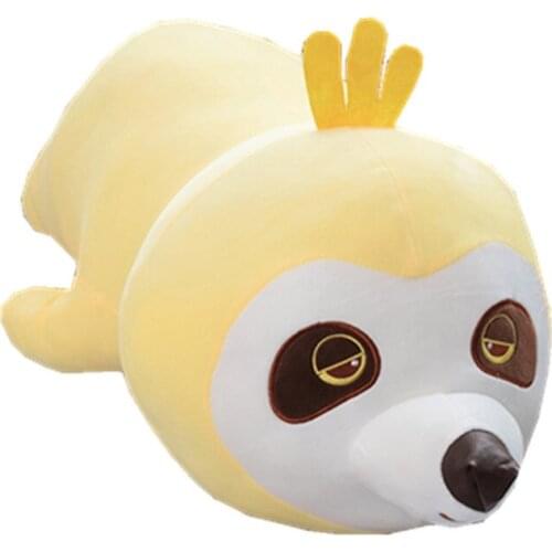 Cartoon sloth doll plush toy animal strip pillow waist cushion childrens day birthday gift