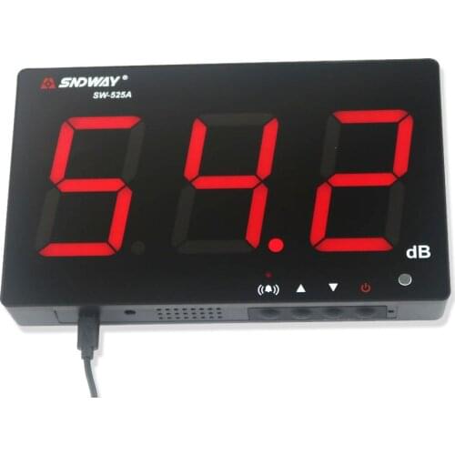 SNDWAY Wall-mounted Noise Meter Decibel Meter Large Screen Noise Tester Ambient Noise Volume