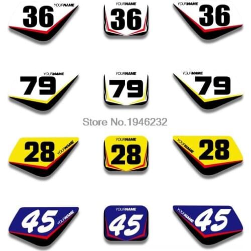 NICECNC Custom Number Plate Background Graphics Sticker & Decal For Honda XR50 2000 2001 2002 2003 XR 50