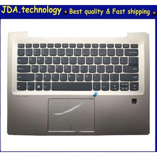 New/Org For Lenovo IdeaPad 7000-14 520S-14 520s-14ISK 520s-14IKB Palmrest US Keyboard Upper Cover Touchpad FP hole,Golden