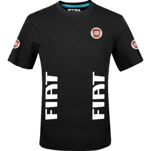 New Solid color Mens Women cotton Fiat T-shirts Summer Style Short Sleeve Male Female T shirt Tops