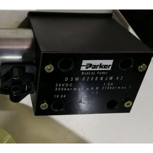 Parker D3W020BNJW42 24VDC D 3 W 0 2 0 B N J W 4 2 D3W020HNJW42 D3W020DNJW42 Hydraulic solenoid valve