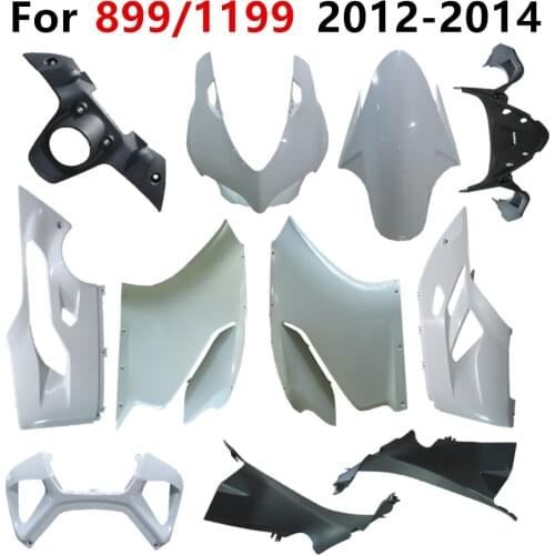 Bodywork Cowling Plastic parts For Ducati 899 1199 2012-2013-2014 Pack left and right Motorcycle Unpainted Components