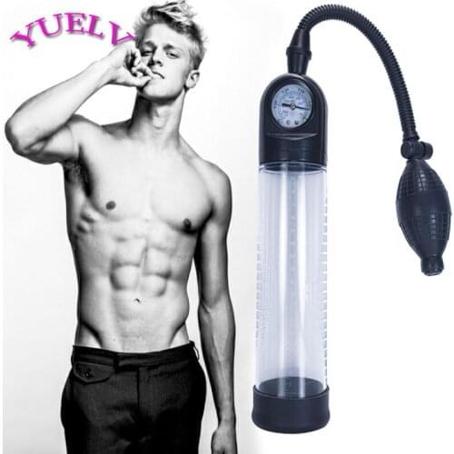YUELV Male Manual Penis Enlarger Pump Device Penis Growth Extender Aid Enhancer Vacuum Pump Cock Enlargement Sex Toys For Men